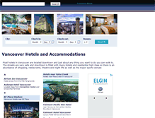 Tablet Screenshot of greatervancouverhotels.com